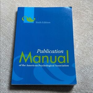 Publication Manual  of the American Psychological Association - Blue Cover